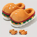 Hamburger Plush Slippers