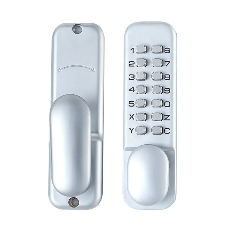 Smart Waterproof & Fireproof Mechanical Password Lock – Silver