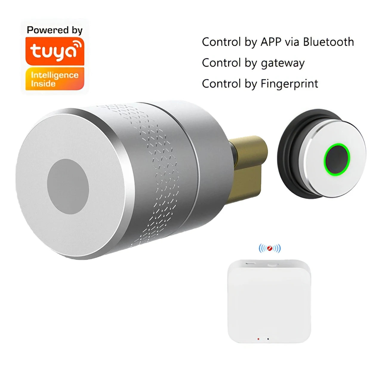 Wehere TTLOCK Smart Door Lock M501 Alexa Cylinder Fingerprint Bluetooth Door Lock Smartlife WIFI Control M500 Upgrade Version