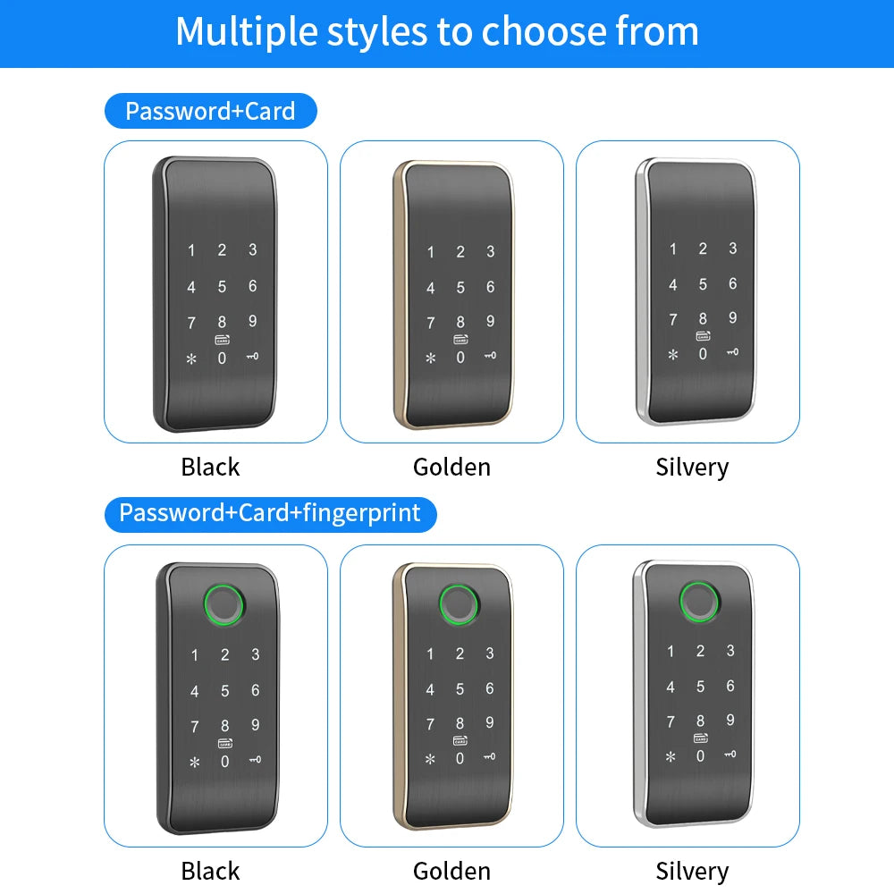 Smart Cabinet Lock APP TTLOCK Control Keypad RFID Card Entry Remote Access for Home Office Drawer