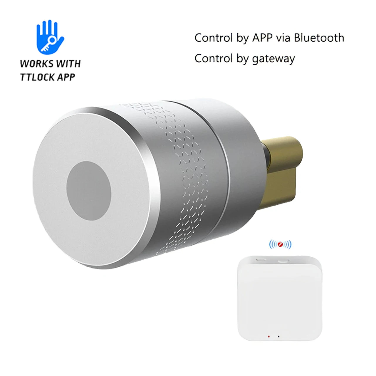 Wehere TTLOCK Smart Door Lock M501 Alexa Cylinder Fingerprint Bluetooth Door Lock Smartlife WIFI Control M500 Upgrade Version