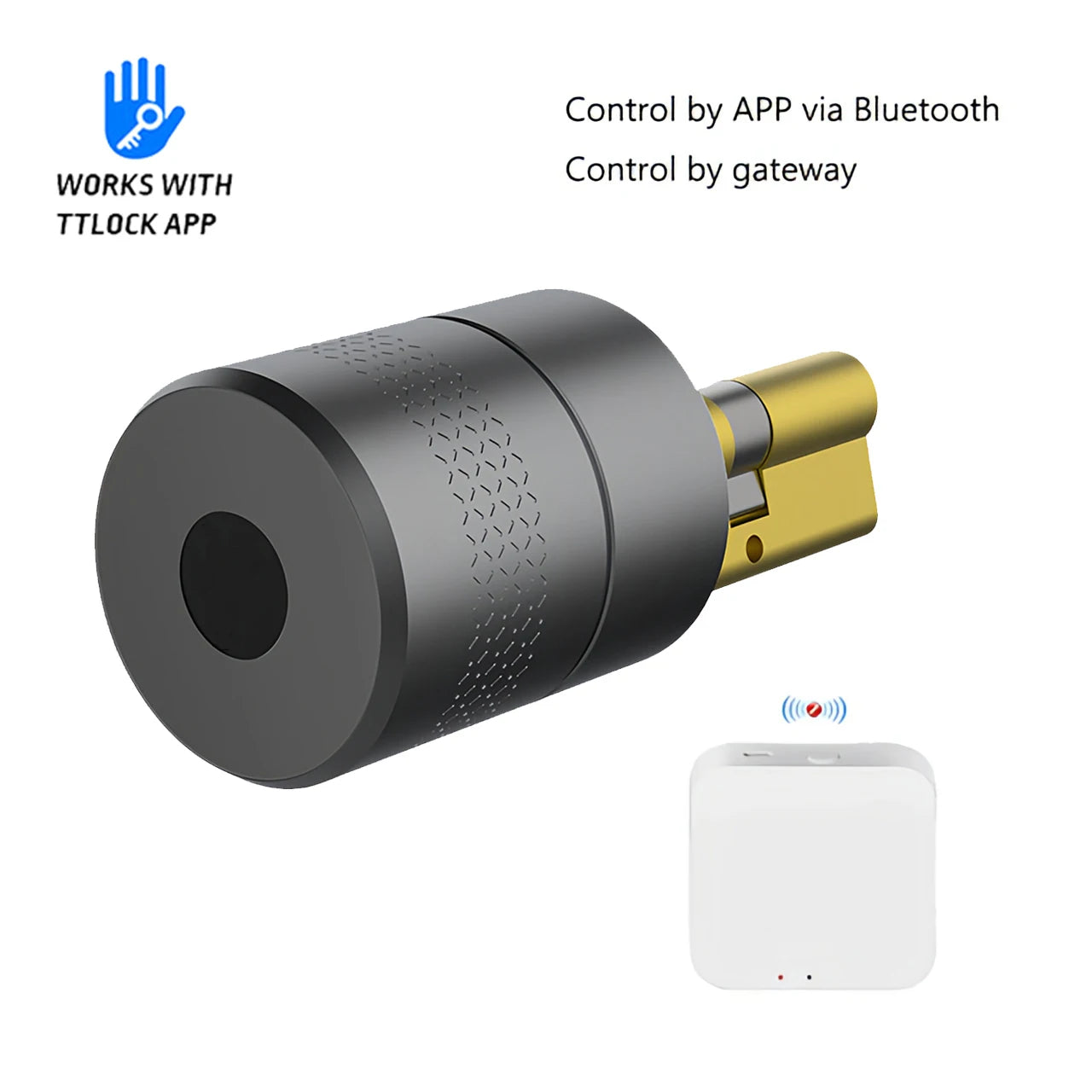 Wehere TTLOCK Smart Door Lock M501 Alexa Cylinder Fingerprint Bluetooth Door Lock Smartlife WIFI Control M500 Upgrade Version
