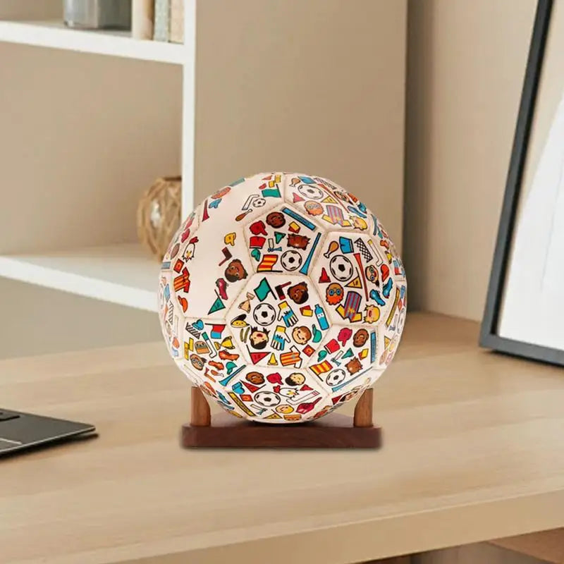 Ball Display Stand Wood Soccer Ball Display Holder Ball Stand Holder Display Stand Wooden Basketball Football Soccer Holder Rack