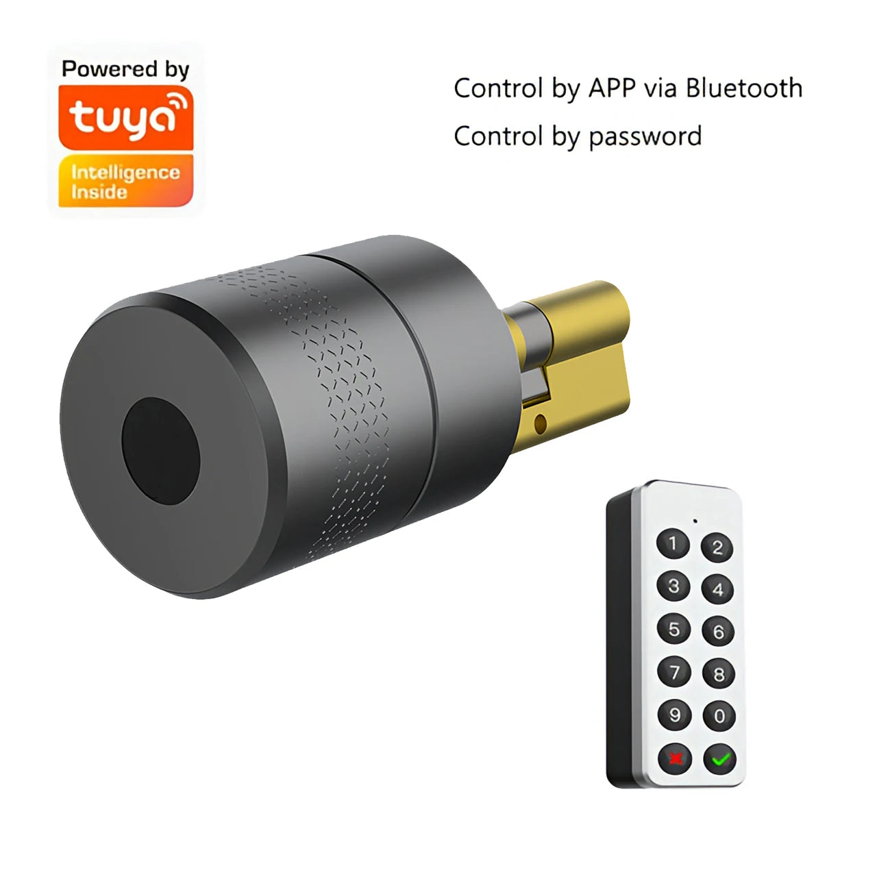 Wehere TTLOCK Smart Door Lock M501 Alexa Cylinder Fingerprint Bluetooth Door Lock Smartlife WIFI Control M500 Upgrade Version