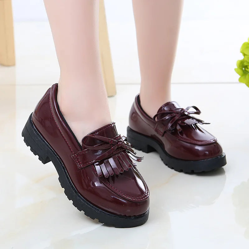 Girls' Princess Leather Loafers