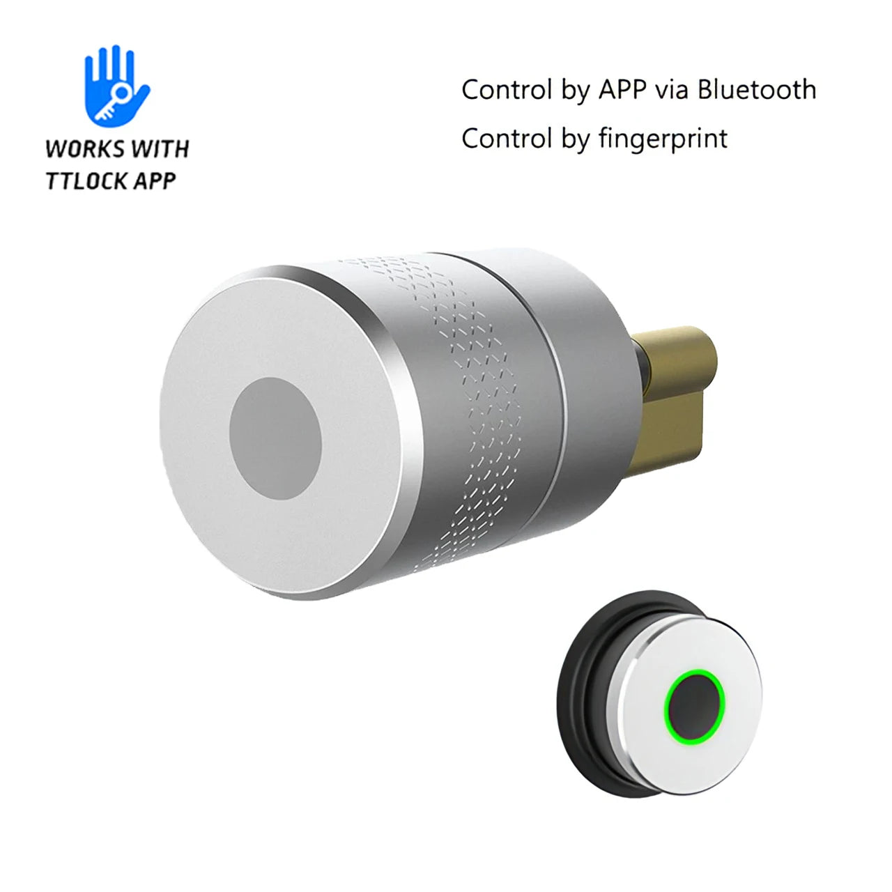 Wehere TTLOCK Smart Door Lock M501 Alexa Cylinder Fingerprint Bluetooth Door Lock Smartlife WIFI Control M500 Upgrade Version