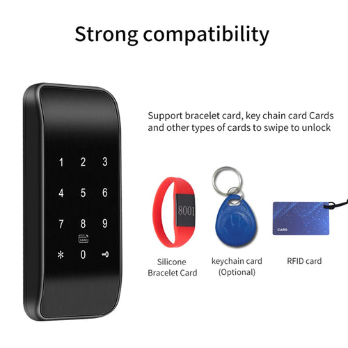 Smart Cabinet Lock APP TTLOCK Control Keypad RFID Card Entry Remote Access for Home Office Drawer