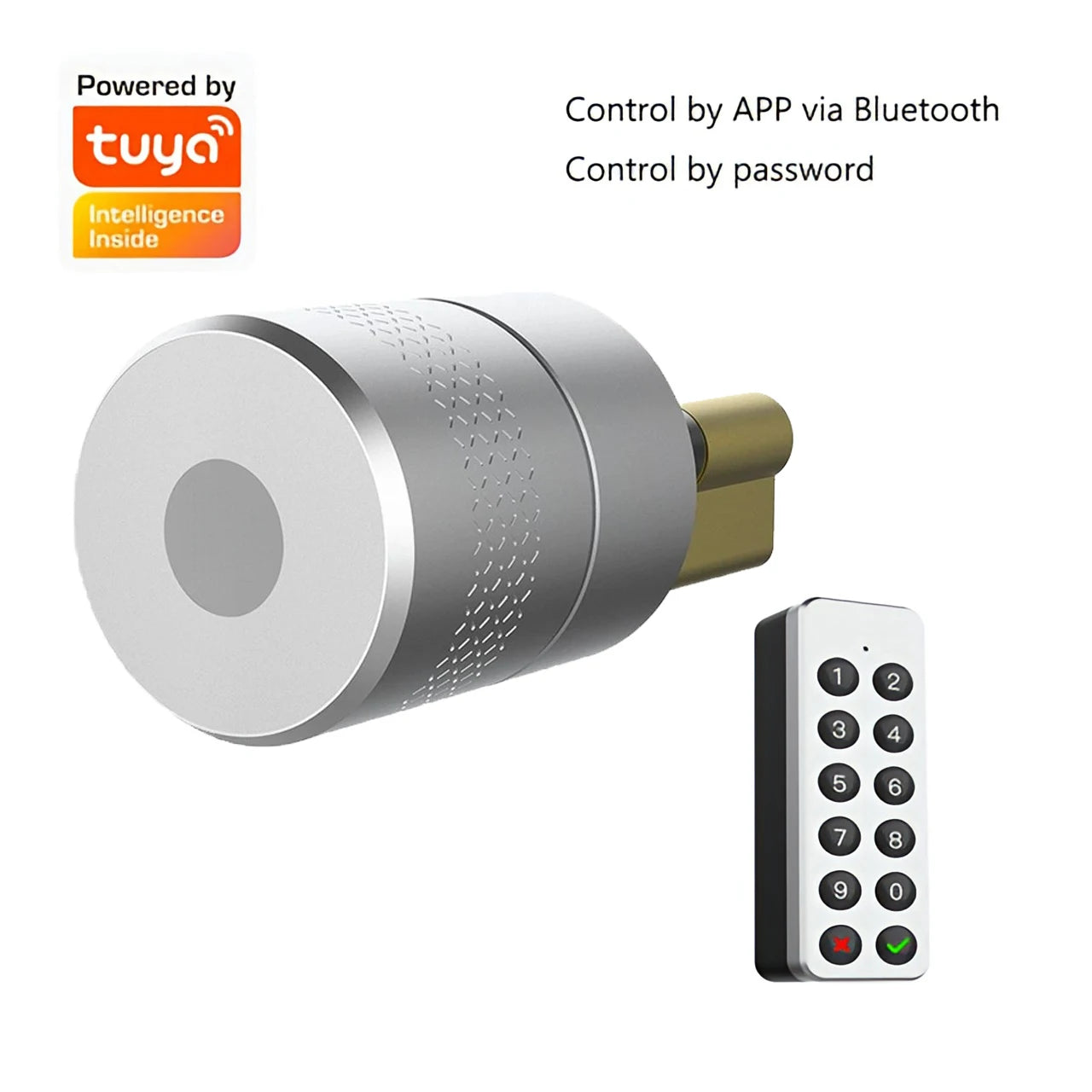 Wehere TTLOCK Smart Door Lock M501 Alexa Cylinder Fingerprint Bluetooth Door Lock Smartlife WIFI Control M500 Upgrade Version
