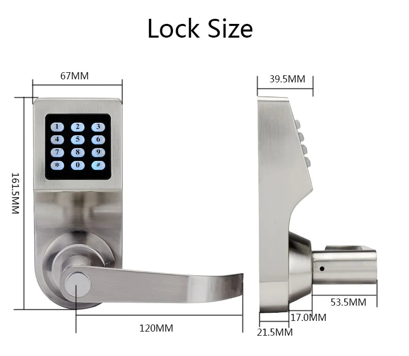 Smart Anti-Theft Security Password Lock with Safety Rope
